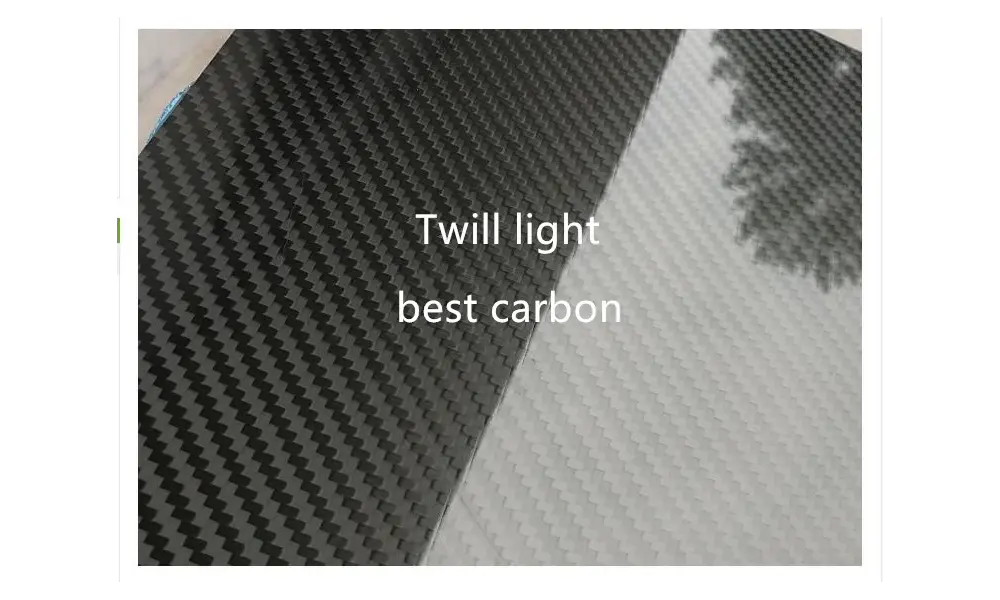 1,5 mm x 200 mm x 250 mm Kohlefaser-Blatt-Twill glänzend, Produktoptionen: 1,5mm x 200mm x 250mm Carbonfaserplatte - glänzend