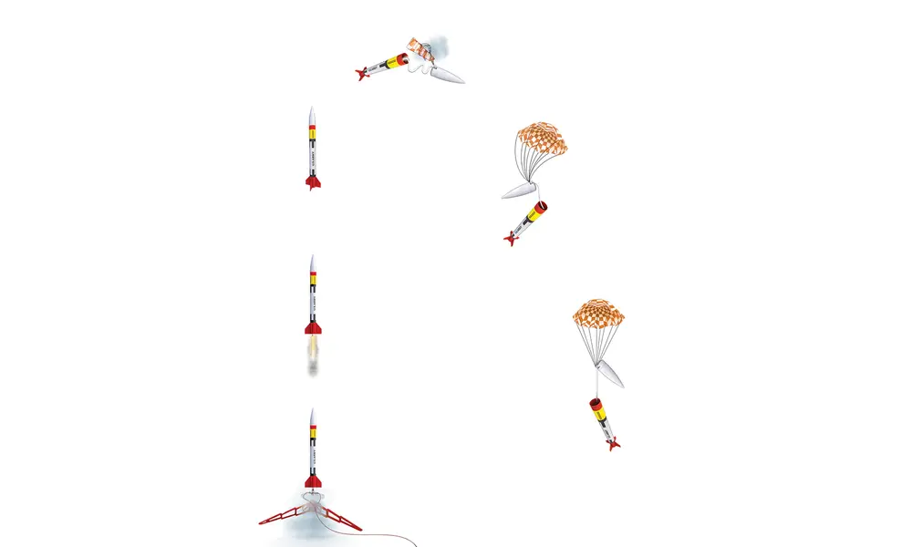 US Army Patriot M-104 1:10 raketová sada, motory B a C úrovně dovedností 18 mm, upevnění, 5 image