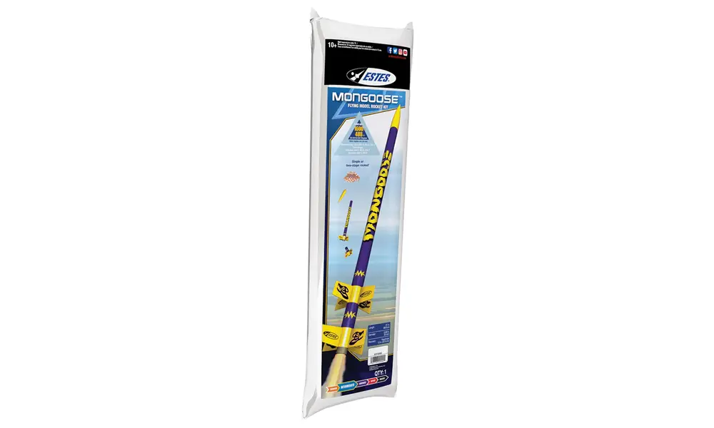 Mongoose Model Rocket Kit, 2-traps raket, vaardigheidsniveau 1, wisselstroommotoren, 6 image