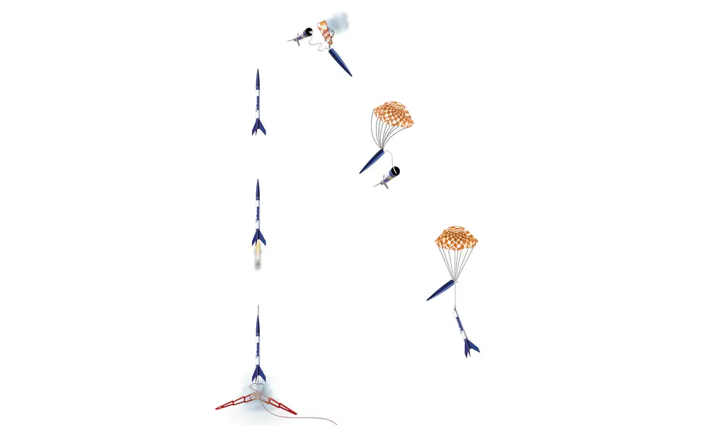 Model rakiety Estes Athena, gotowy do lotu z silnikami AC, 7 image