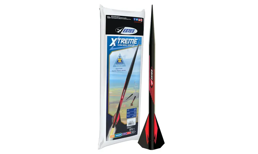 Kit de cohete modelo Xtreme - nivel de habilidad 1, motores de cohete AC de montaje de 18 mm - Estes
