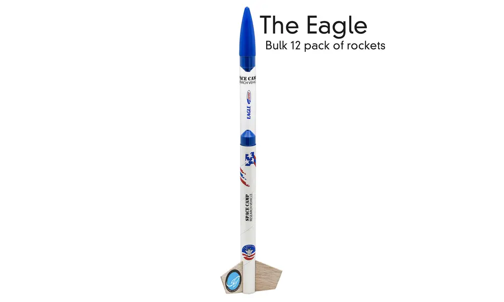 Kit da 12 pezzi Estes Eagle SCRV - Pinne da incollare