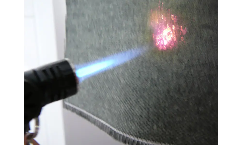 44x44cm (440 x 440mm) Ohnivzdorná látková ochrana padáku / streameru - Klima, Další možnosti produktu: Protipožární ochrana Klima - látka 44x44cm, 2 image