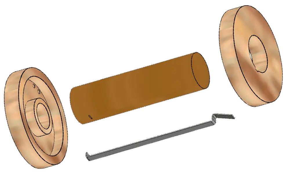 Supporto motore 1x18mm / 48,8mm per tubi da 50mm, 2 image