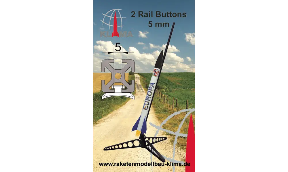 Boutons pour rail de climatisation - 5 mm, Options du produit: Boutons rail Klima - 5mm