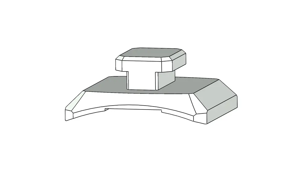 Boutons pour rail de climatisation - 5 mm, Options du produit: Boutons rail Klima - 5mm, 2 image