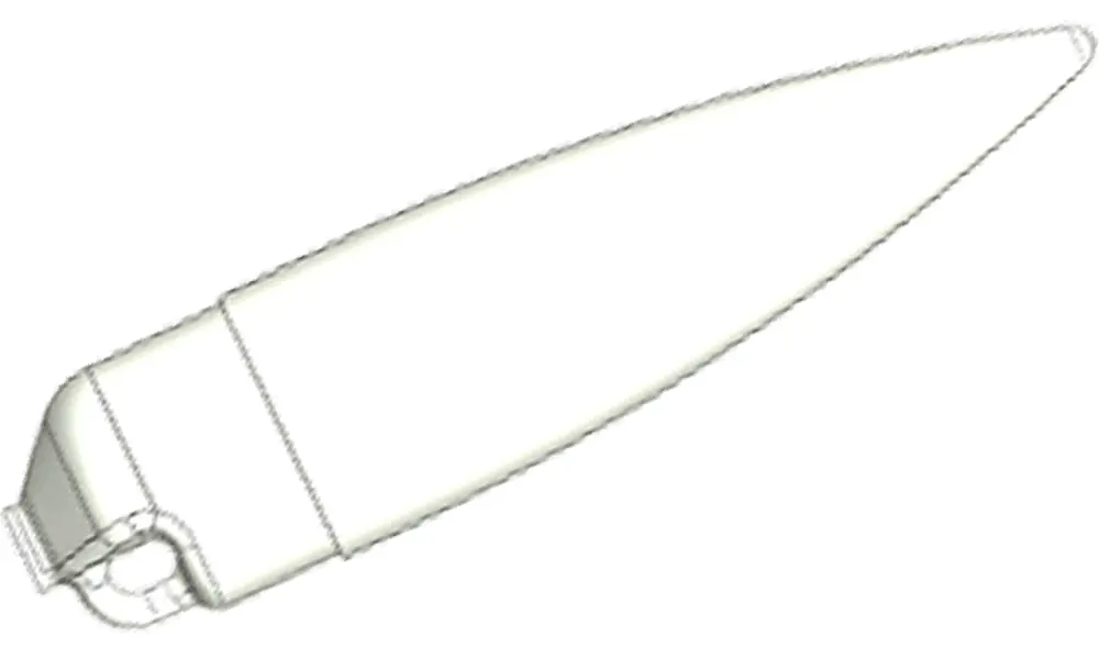 Końcówka noska 26 mm, biały plastik ABS, Opcje produktu: Stożek Klima 26mm biały