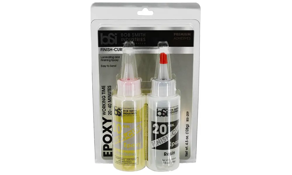 BSI Finish-cure 20 minute epoxy 4 1/2oz (127ml) glue, Produktoptionen: BSI - Epoxidharz - 20 Min. - 127 ml