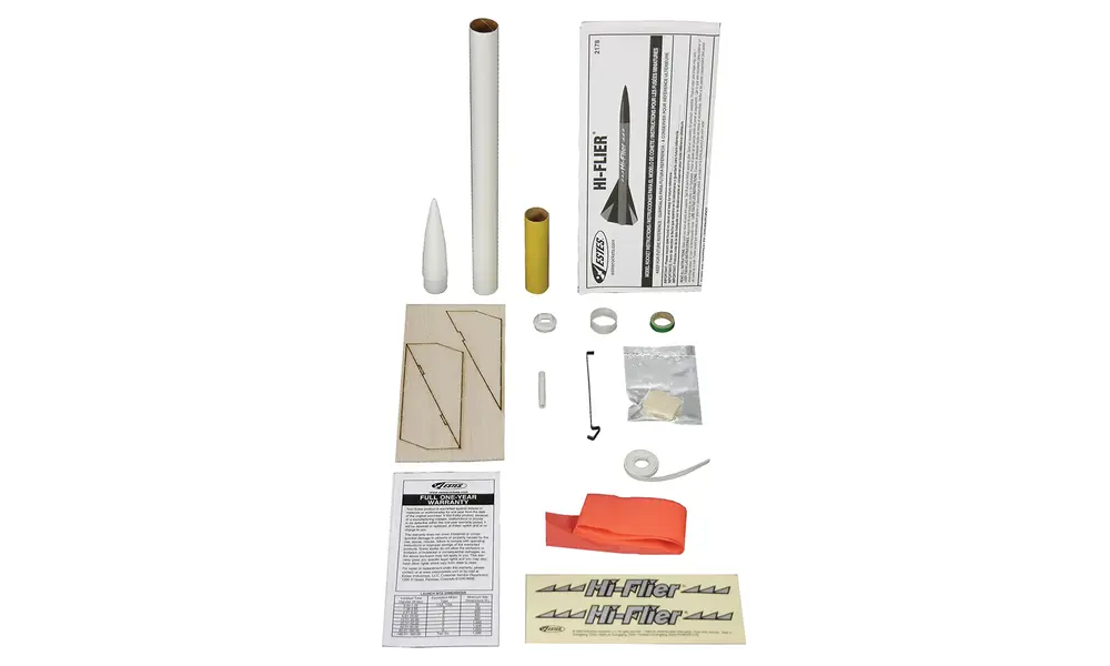 Zestaw rakietowy Estes Hi-Flier - poziom trudności 2, silniki rakietowe AC montowane na 18 mm, 6 image