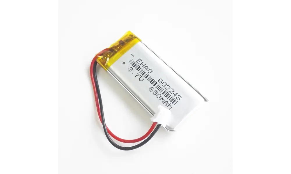 3,7v 650 mAh genopladeligt litiumpolymer Lipo-batteri 2mm JST PH model rocketry
