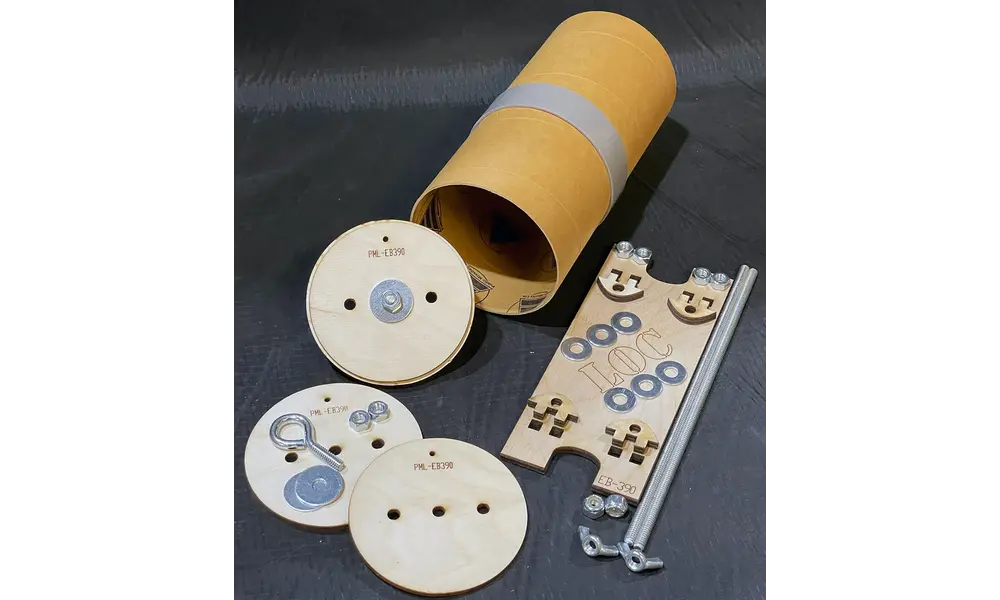 Electronics bay 3" 75mm Phenolic - LOC Precision, Other product options: LOC E-bay kit 3" 75mm - PHENOLIC model rocketry