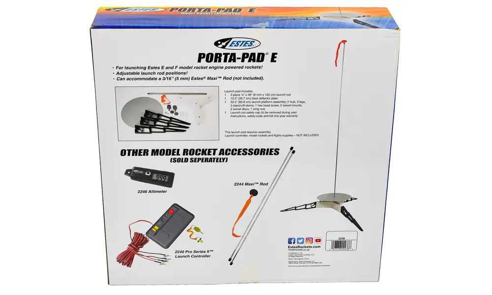 Estes Porta-Pad E Launch pad Asta di lancio da 6 mm, Opzioni del prodotto: Estes Porta Pad E (asta da 6 mm), 5 image