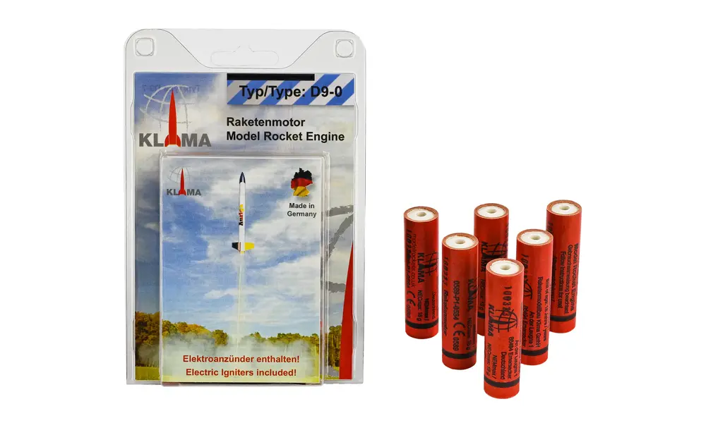 D9-0 Six Pack 18mm Klima modelraketmotoren