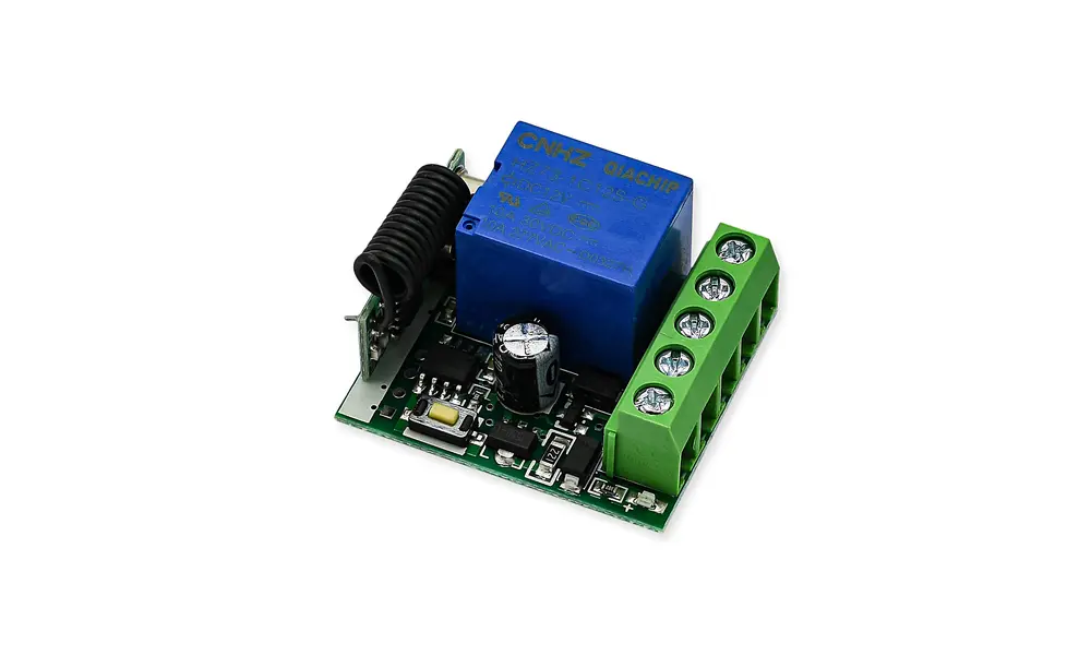 12V DC 10A 433Mhz interruttore relè telecomando wireless RF, 2 image