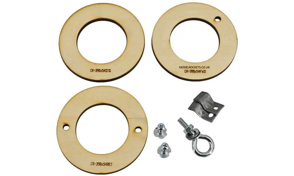 99mm (3.9") OD to 54mm ID Centering rings for LOC 3.9" (99mm) Airframe, Other product options: 99mm OD 54mm ID LOC-CR model rocketry