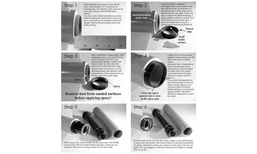 SET de retenedores HAMR de 38 mm - Retenedor de motor para motores de 38 mm, Opciones de producto: Juego de retenedores HAMR de 38 mm., 5 image