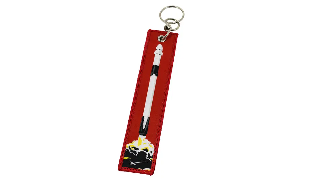 Spacex Falcon heavy / Remove before flight key chain ring [CLONE] [CLONE], Options du produit: Porte-clés de véhicule SpaceX Dragon
