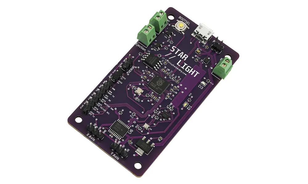Placa de desarrollo de computadora de vuelo Starlight - RP2040 programable - con cabezales, Opciones de producto: Computadora de vuelo Starlight - HEADERS