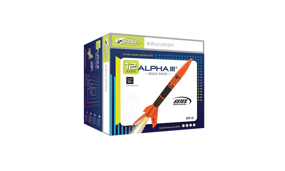 12x Estes Alpha III team bulk pack (12pk) model rocketry