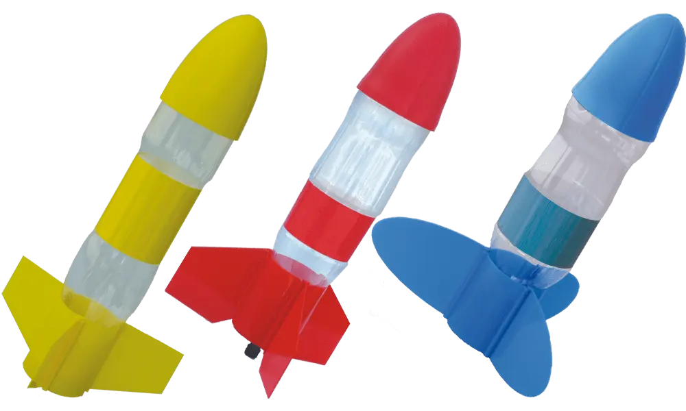 Klima Aqua Star Vandraketsæt Festpakke - kan flyve 100 m højt - rigtig sjovt, 2 image model rocketry