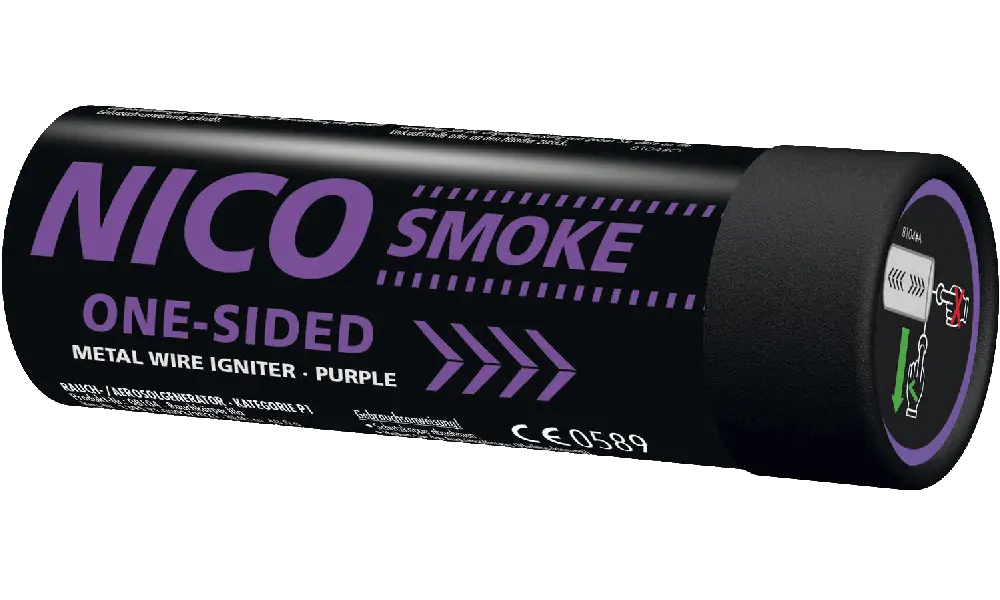 NICO Smoke, 80s, purple 35mm, 2 image model rocketry