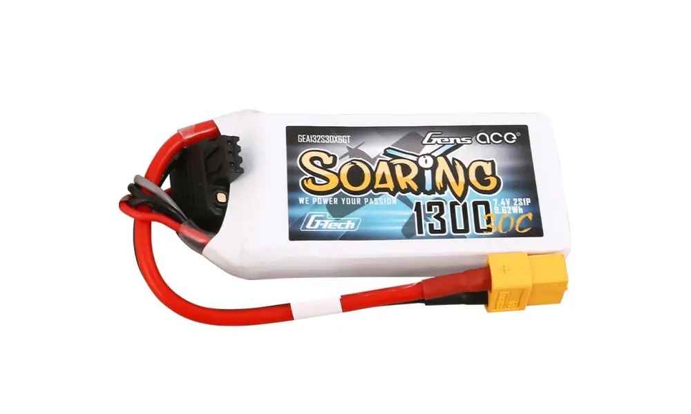 Li-Po G-Tech 2S 7,4V 1300mAh 30C Soaring ze złączem XT60, 3 image