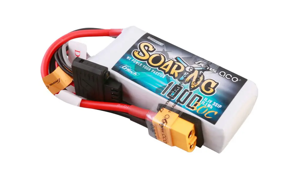 Li-Po G-Tech 3S 11.1V 1000mAh 30C Soaring med XT60 model rocketry