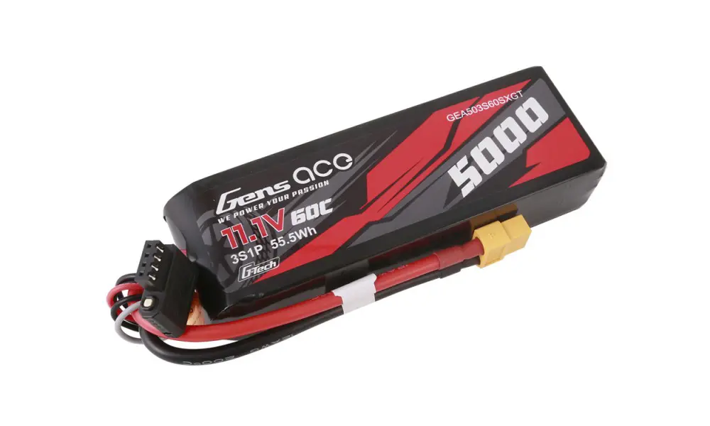 Li-Po bil G-Tech 3S 11.1V 5000mAh 60C med XT60 kortslutning, 4 image model rocketry