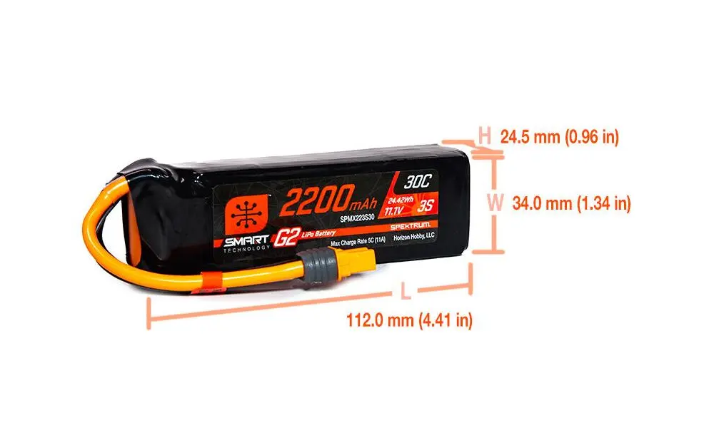 2200mAh 3S 11,1V SMART G2 30C IC3, 2 image