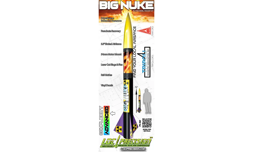 5,5" BIG Nuke LOC-modelraketkit, 3 image