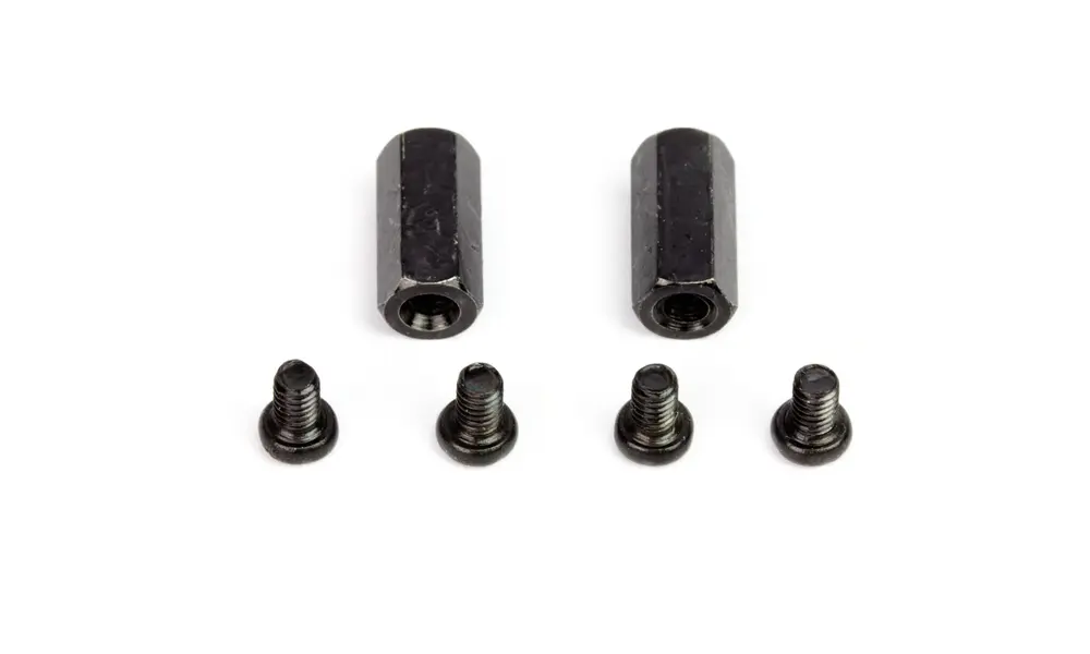10mm M2.5 afstandhouders voor Pi HAT's - Zwart geplateerd - Verpakking van 2, 2 image