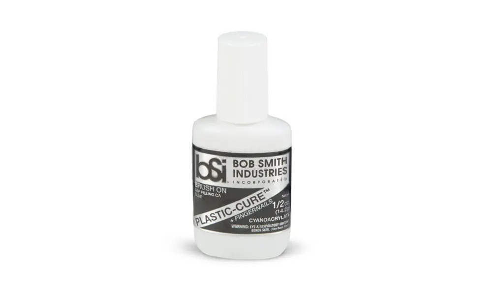 BSI Plastic-Cure-Pinsel auf lückenfüllendem Superkleber 1/3oz, Produktoptionen: BSI Plastic Cure - Sekundenkleber zum Aufpinseln von Lücken, 1/3 oz