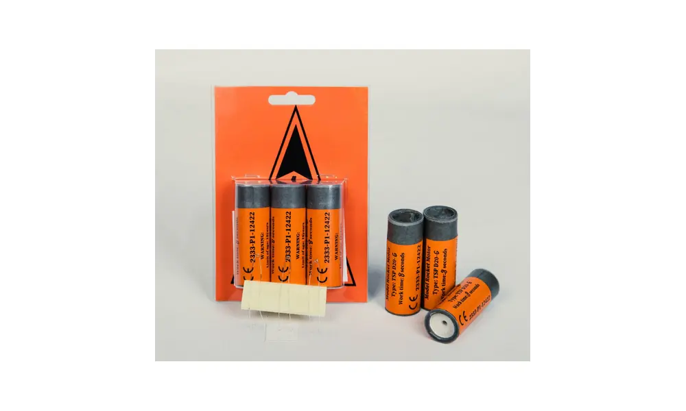 D12-8 trippelpaket 24 mm TSP-modell raketmotorer med medelhög effekt, Andra produktalternativ: D12-8 TSK model rocketry