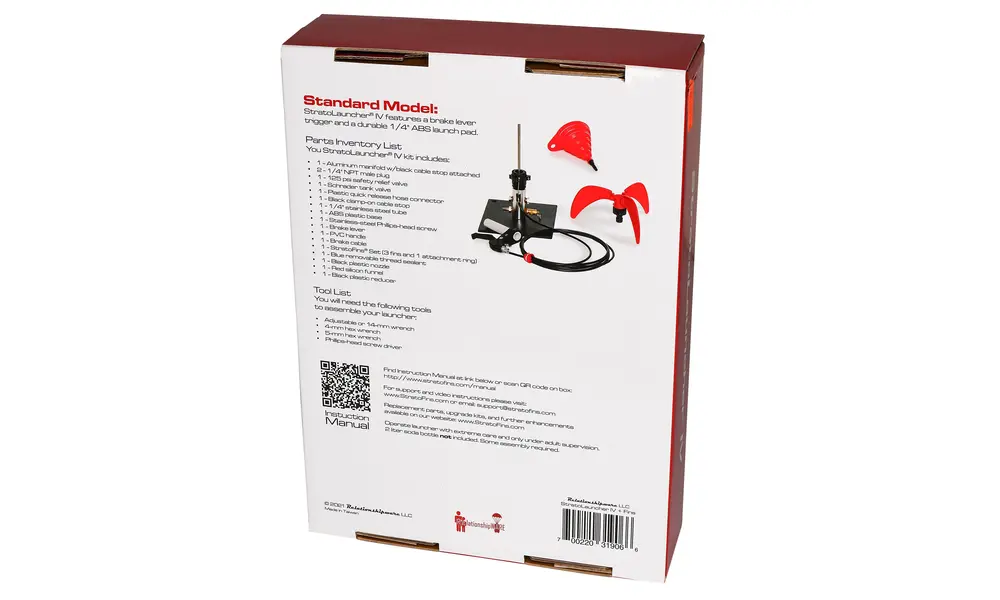 Lanzacohetes de agua StratoLauncher® IV + kit StratoFins Educación STEM, 7 image