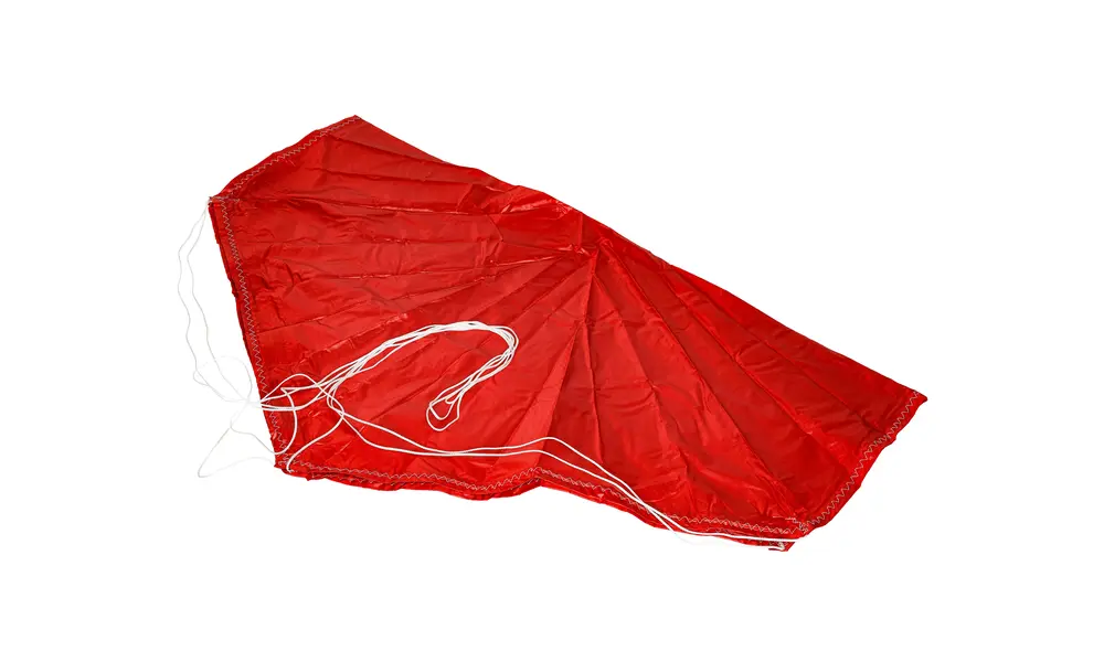 228mm 9" Red Topflight thin mill 1.1oz nylon parachute, Other product options: 9" Red Thin Mill model rocketry