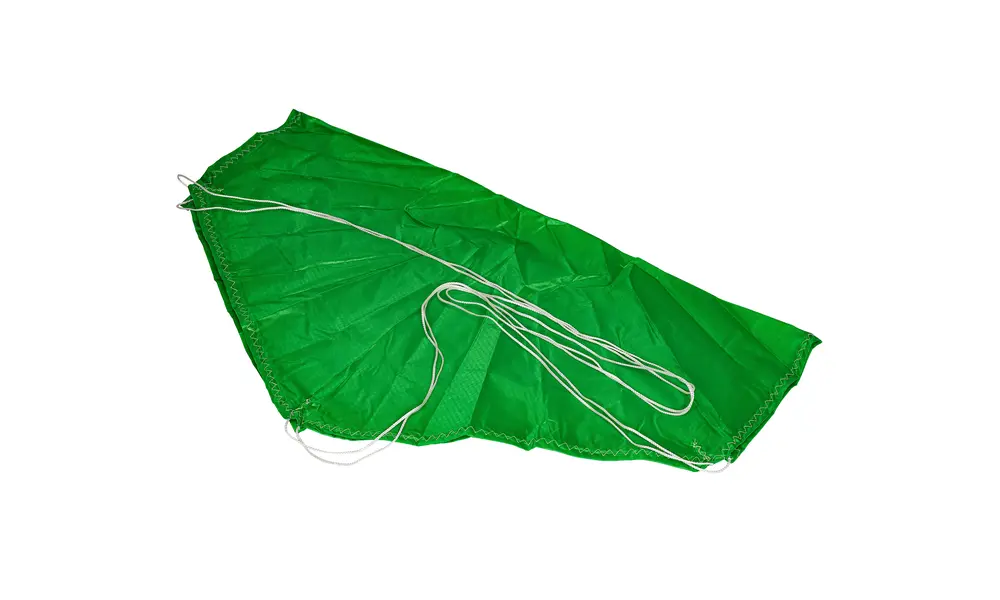 457mm 18" Limonkowo-zielony Topflight cienki młyn 1,1oz nylonowy spadochron, Opcje produktu: Cienki młyn 18-calowy w kolorze limonkowo-zielonym