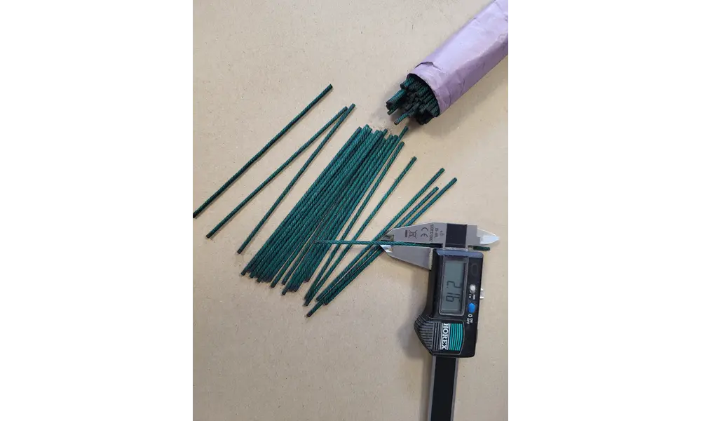 Zapalovací kabely/pojistky Klima - balení 2500 ks - 2,1 mm - 110 mm, 2 image