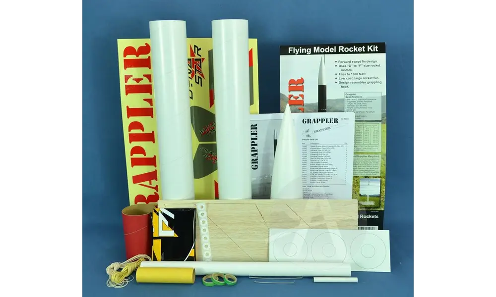 Grappler modellrakettsett - Apogee - 2,6" diameter, 3 image model rocketry