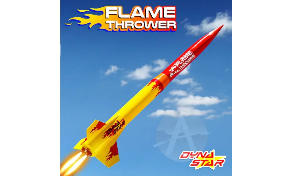 Flamethrower dual motor cluster Model Rocket Kit - Apogee - 2.6" diameter, model rocketry