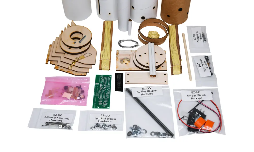 Eggtimer EZ-DD Raket & elektronikpakkesæt - Alitmeter / Dual Deploy inkluderet, 5 image model rocketry