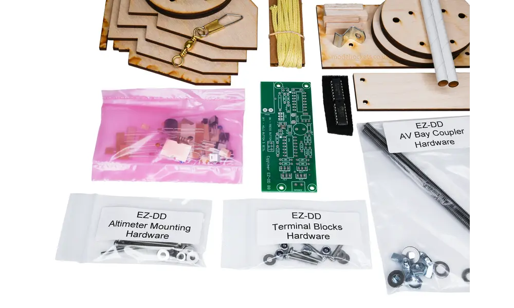 Eggtimer EZ-DD Raket & elektronikpakkesæt - Alitmeter / Dual Deploy inkluderet, 7 image model rocketry