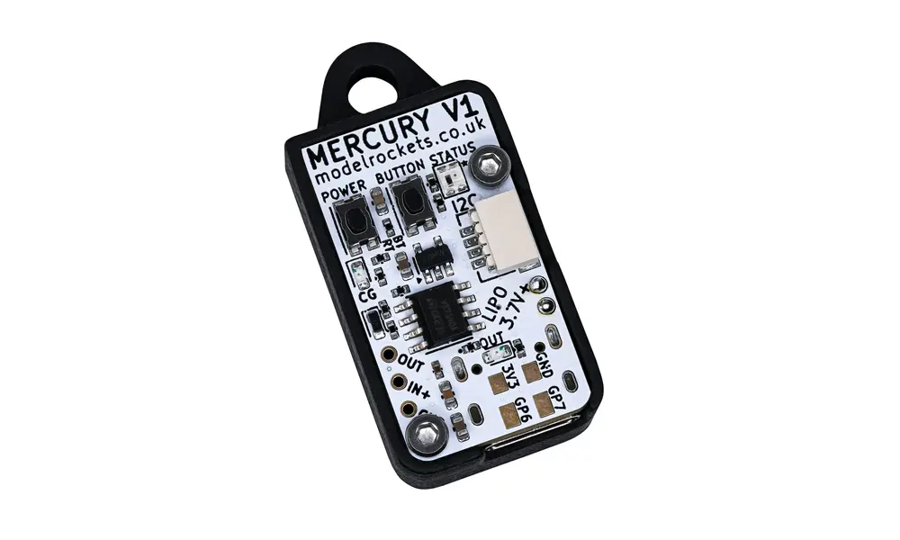 Höhenmesser- und Fluglogger-Computer Mercury V1, supergenau und mit automatischem Hochladen und Flugkarten., Produktoptionen: Mercury V1 Altimeter