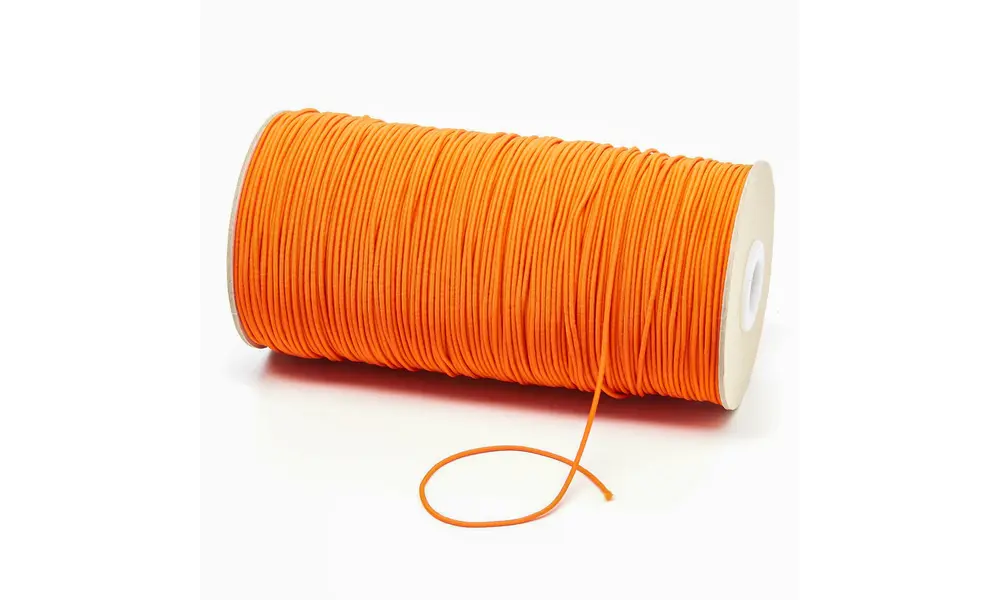 1.5mm orange thin elastic cord - By the meter, Other product options: 1.5mm Orange elastic shock cord (per meter) model rocketry