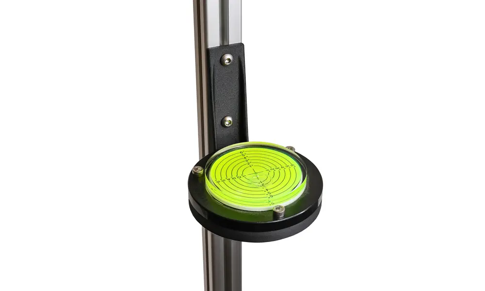 100mm rail mounted bubble spirit level - precision launch leveling 0-6 degrees in any direction., Other product options: 100mm Rail bubble level model rocketry
