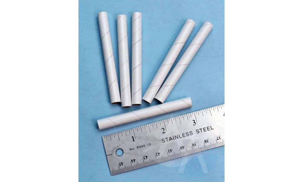 Pakke med 6 x 1/4" 6,25 mm ID utskytningslåser model rocketry