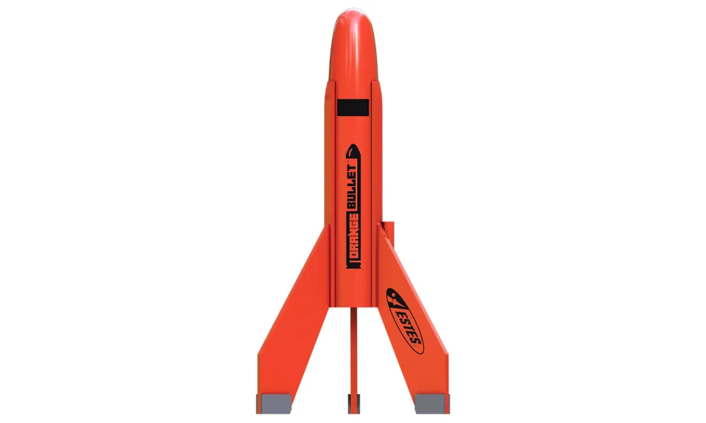 Stavebnice modelu rakety s oranžovou kulkou, úroveň dovednosti 2, 18mm motory