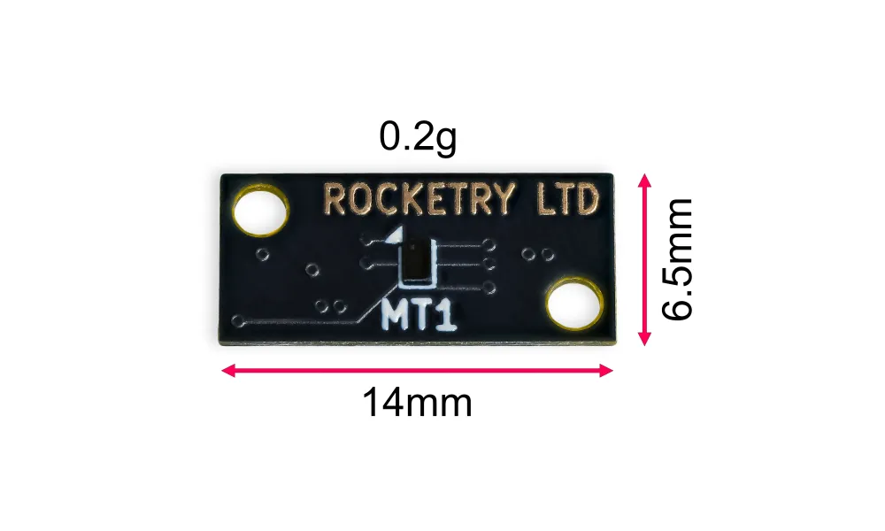 MT1 Temperature sensor (I2C) 0.1C accuracy tiny sensor for altimeters or other projects. (TMP117AIYBGR), 5 image model rocketry