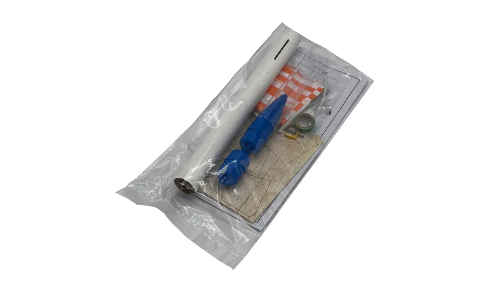 Eagle S.C.R.V beginner rocketry set with 6 A6-4 motors, launch pad & launch controller, 11 image model rocketry