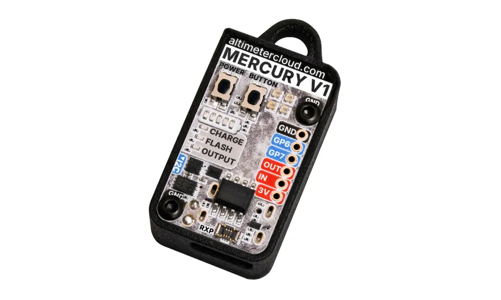 Computer altimetro e registratore di volo Mercury V1, estremamente preciso e con caricamento automatico delle carte di volo., Altre opzioni di prodotto: Altimetro Mercury V1