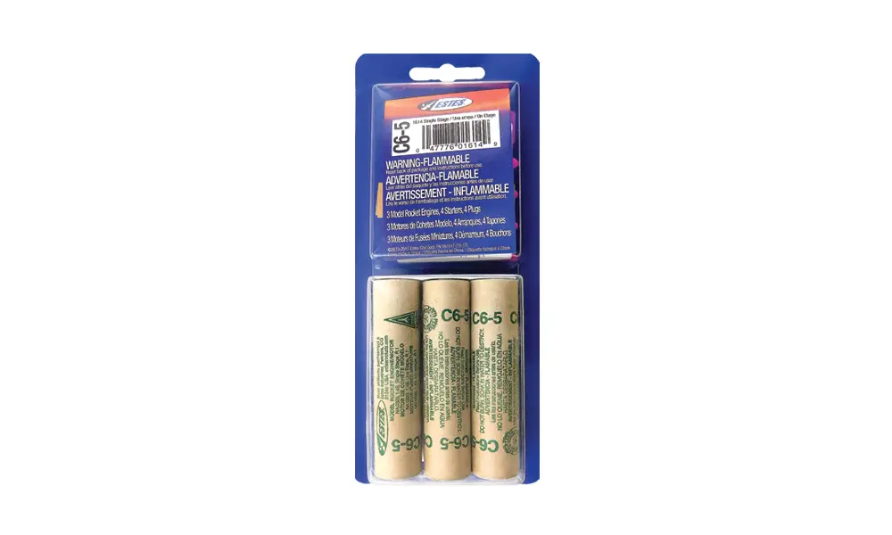 Estes C6-5 model rocket motors (3 pack) 18mm engines model rocketry